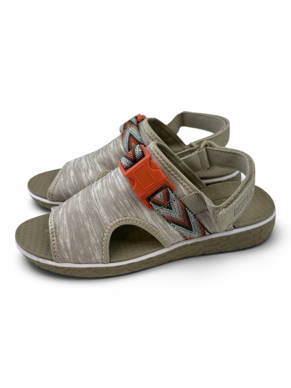 Muk Luks Boardwalk Parade Sandal Clay 7 Gray